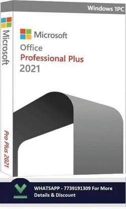 MICROSOFT Office Professional Plus 2021 For Windows Only (1 PC/User, Lifetime Validity)