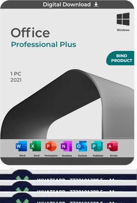 MICROSOFT Office Professional Plus 2021 (1 User, Lifetime Validity) One-Time Purchase