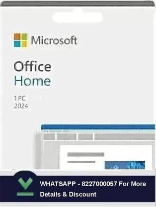 MICROSOFT Office Home 2024(Lifetime Validity) One-time purchase( 1 PC/Windows)