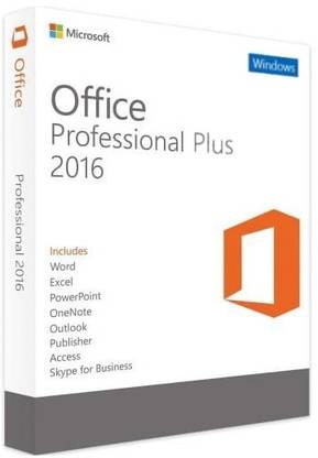 MICROSOFT OFFICE 2016 PROFESSIONAL PLUS ( LIFETIME FOR 1 WINDOWS PC) ONE-TIME PURCHASE