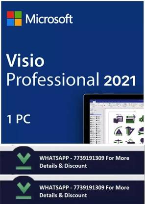MICROSOFT Visio Professional 2021 Windows (1 User, Lifetime Validity)