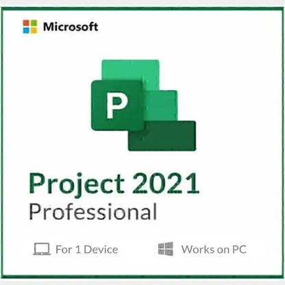 MICROSOFT Project Professional 2021 (1 User, Lifetime ) Digital License