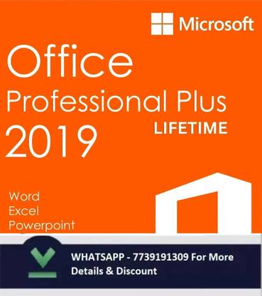 MICROSOFT Office Professional Plus 2019 (1 User/PC , Lifetime Validity) License