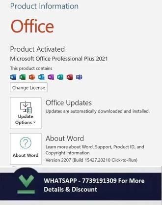 MICROSOFT Windows 11 Home & Office Professional Plus 2021 (1 User/Device, Lifetime)