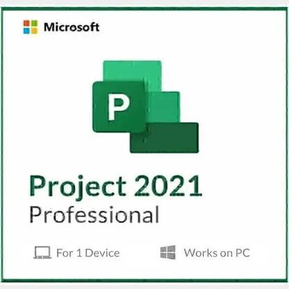 MICROSOFT Project Professional 2021 (1 User, Lifetime ) Digital License