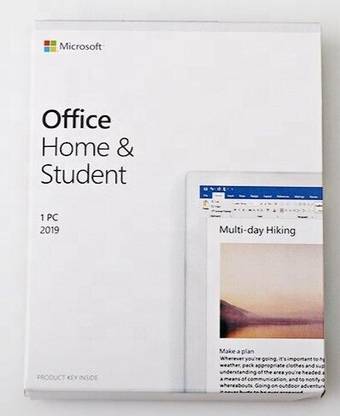 MICROSOFT Office Home & Student 2019 for Windows PC (1 User, Lifetime Validity)