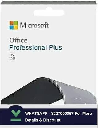 MICROSOFT OFFICE PROFESSIONAL PLUS 2021 ( 1 PC ) GENUINE LIFETIME LICENSE