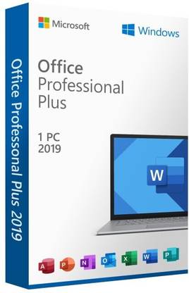 MICROSOFT Office Professional Plus 2019 (1 User/PC , Lifetime Validity) License Key