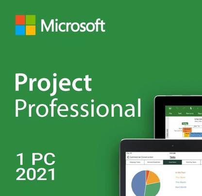 MICROSOFT Project Professional 2021 (1 User, Lifetime Validity) License Key