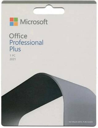 MICROSOFT Office Professional Plus 2021,One-time purchase for 1 PC (Lifetime Validity)