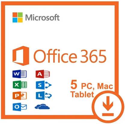 MICROSOFT Office 365 Plus For 5 Users/PC (Lifetime Validity)