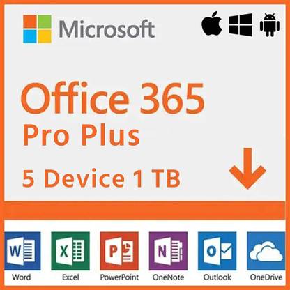 MICROSOFT Office 365 Pro Plus for Windows/MACOS (5 Users, Lifetime Account)