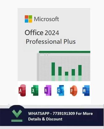 MICROSOFT Office Professional Plus 2024 for Lifetime (1 User/PC, Activation Key) Card