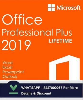 MICROSOFT Office Professional Plus 2019 (1 User/PC , Lifetime Validity) License