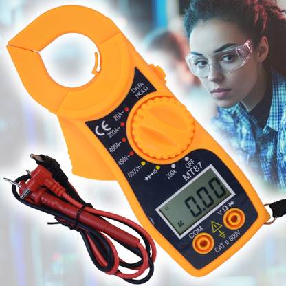 DFGTYU LCD Digital MT87 Clamp Ampere AC DC Voltage Multi Meter Digital Multimeter
