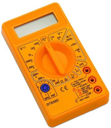 Copy Line Heavy Duty Digital Multimeter, Dual Function with LCD Display Multi-Range Ohmmeter