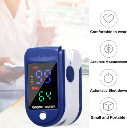 COOL INDIANS Digital Oximeter Oxygen Saturation Monitor for Pulse Measurement Finger Pulse Multi-Range Ohmmeter