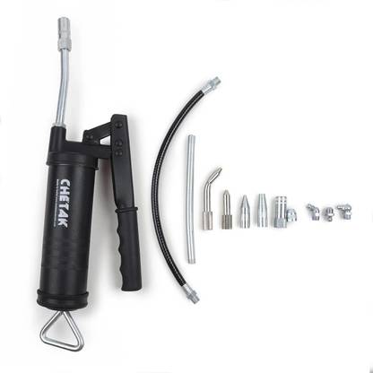 Tunir Lever type grease gun 500 grams with 11 pcs of coupling set ( Make : Chetak ) Manual Sprayer