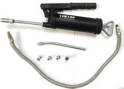 OTOR Lever type grease gun with 6 pcs coupler set ( Hose pipe 1 feet ) Make : Chetak Manual Pump