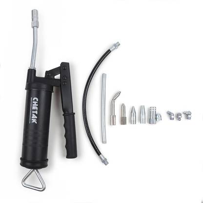 Tunir Lever type grease gun 500 grams with 11 pcs of coupling set ( Make : Chetak ) Manual Sprayer