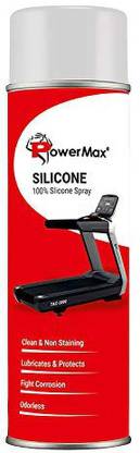 Powermax Fitness Silicone Oil Lubricant Spray for Treadmill (500ml), Use For Equipment Applications Extra Long Control Flow Applicator Easy To Use On All Treadmills Manual Sprayer