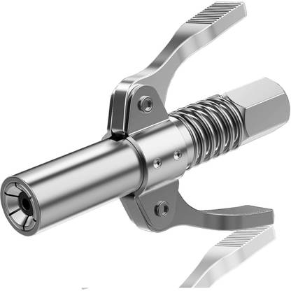 Kiesh GGC02 10000 PSI Grease Gun Coupler Quick Lock Release Electro Mechanical Sprayer Lever Tool