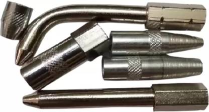 MANDC Multi Purpose Use Grease Gun Nozzle Set 6 Pieces Grease Gun Accessory Set Manual Pump