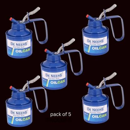 DE-NEERS 1 Pint Oil Can|For Home and Industrial Use Manual Pump (500 g Pack of 5) Manual Pump
