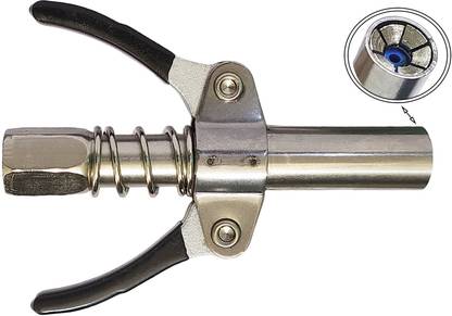 Inditrust 1pc Double Handle Grease Gun Coupler Lock Nozzle High Pressure 1/8"NPT 10000PSI, Manual Dispenser