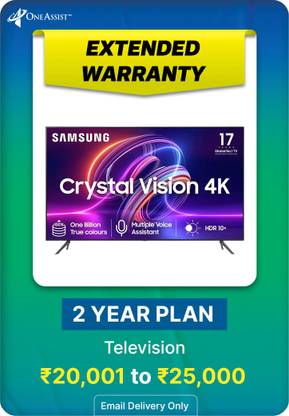 MRP [INR 20,001 to INR 25000] Television Extended Warranty 2 Years