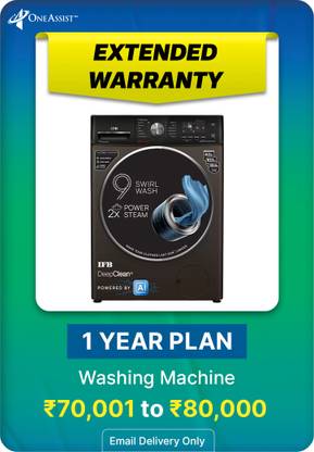 MRP [INR 70001 to INR 80000] Washing Machine Extended Warranty 1 Year