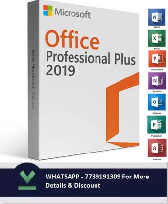 MICROSOFT Office Professional Plus 2019, 1Pc/User Activation Key Card,(Lifetime Validity)