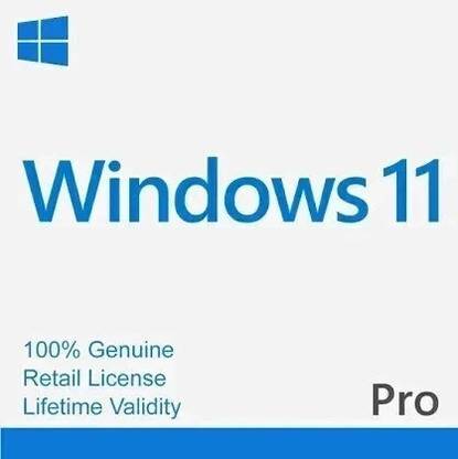 MICROSOFT Windows 11 Pro (1 User/PC, Lifetime Validity) 64/32 Bit - Retail License (New)