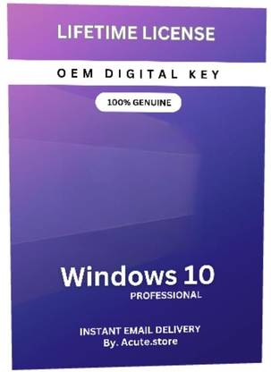 ACUTE.STORE Window 10 Pro Edition Lifetime Validity Product License Key 1 User (1 PC/Laptop) 32/64 bit