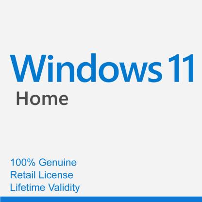 MICROSOFT Windows 11 Home (1 User, Lifetime Validity) Retail License - 64/32 Bit