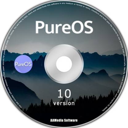 TekyMeky PureOS 10 64bit Live Bootable DVD Rom Linux Operating System (Debian) LATEST 64
