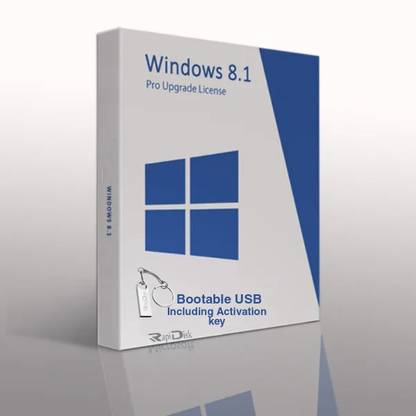 Rapidisk window 8.1 Professional 32-bit, 64-bit bootable pendrive (64 gb)