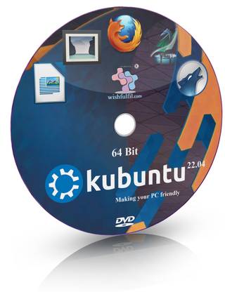wishfulfil Kubuntu 22.04 Disc 22.04 KDE Plasma Live Bootable Installation 64 Bits
