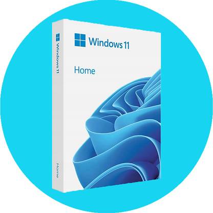 MICROSOFT Windows 11 Home Box FPP Pack (1 PC, Lifetime) Activation Key Card with USB 3.0 - Full Retail Pack 64/32 BIT