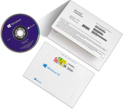 MICROSOFT Windows 10 Pro - OEM DVD Pack (1 User, Lifetime Validity) Watsapp 8248820033 For More Discount 64/32 Bit