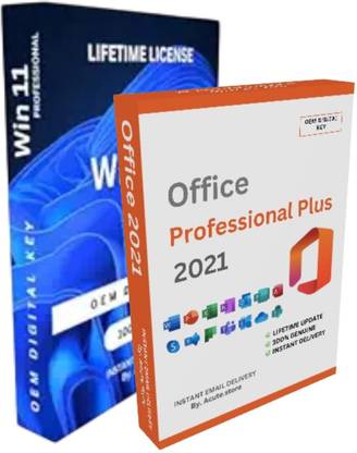ACUTE.STORE Window 11 Professional + Professional Plus 2021 Combo Pack | 1 User/Pc Lifetime Validity | Unlimited Reinstallation (Quick Delivery) | 32/64 bit