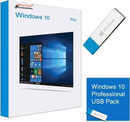 Glamtech Enterprises Windows 10 Pro OEM USB Box Pack