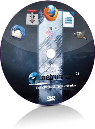 wishfulfil Netrunner 21 DVD 21.01 KDE Plasma Live Bootable Installation 64 Bit