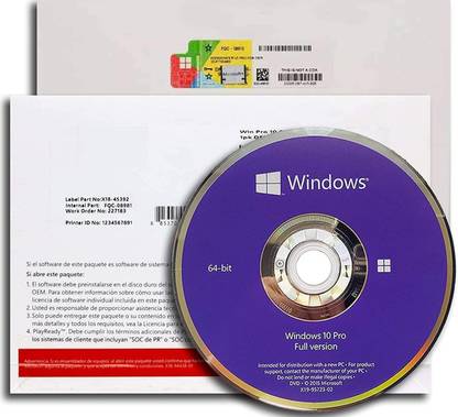 SoftwareXDA Windows 10 Pro Lifetime Validity 64 BIT/32 BIT