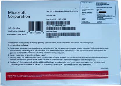 SoftwareXDA Windows 11 Pro Retail License Key with CD WATSAPP 8248820033 FOR MORE DISCOUNT on one PC/Device 64 BIT/32 BIT