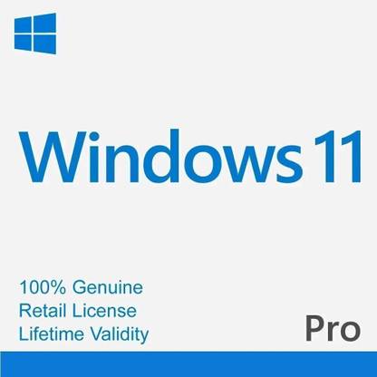MICROSOFT Windows 11 Professional for 1 User with Lifetime Validity (Retail License)