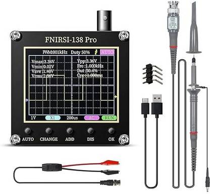 FNIRSI 138 Pro - 2.4" TFT 2.5MS/s High Sampling Rate|200KHz Bandwidth|Digital Handheld Oscilloscope
