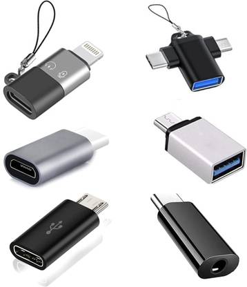 Le Beyond Lightning, Micro USB, USB, USB Type C OTG Adapter