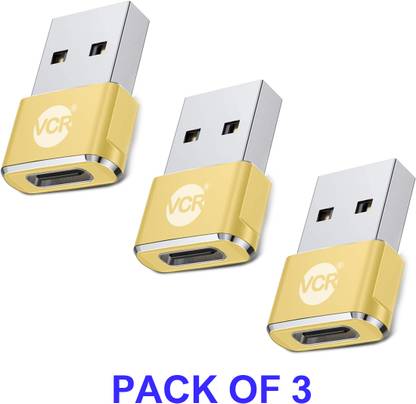 VCR Lightning, Micro USB, USB, USB Type C OTG Adapter