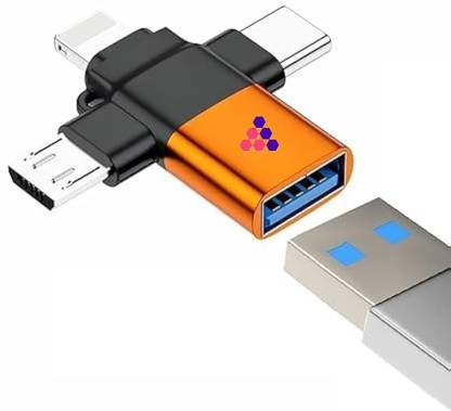 Reedeal Micro USB, Lightning, USB Type C OTG Adapter